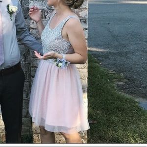 Pastel Pink Homecoming / Formal / Prom Dress